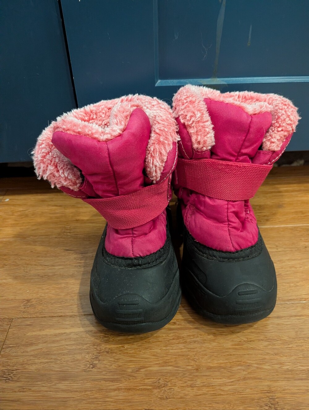 Kamik Kids Pink Winter Boots with Faux Fur size 7 - Picture 2 of 3